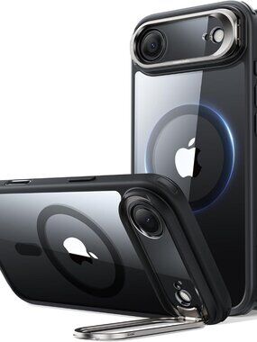 ESR Flex Stand, Stash Stand, MagSafe Case for iPhone Air — Clear Black